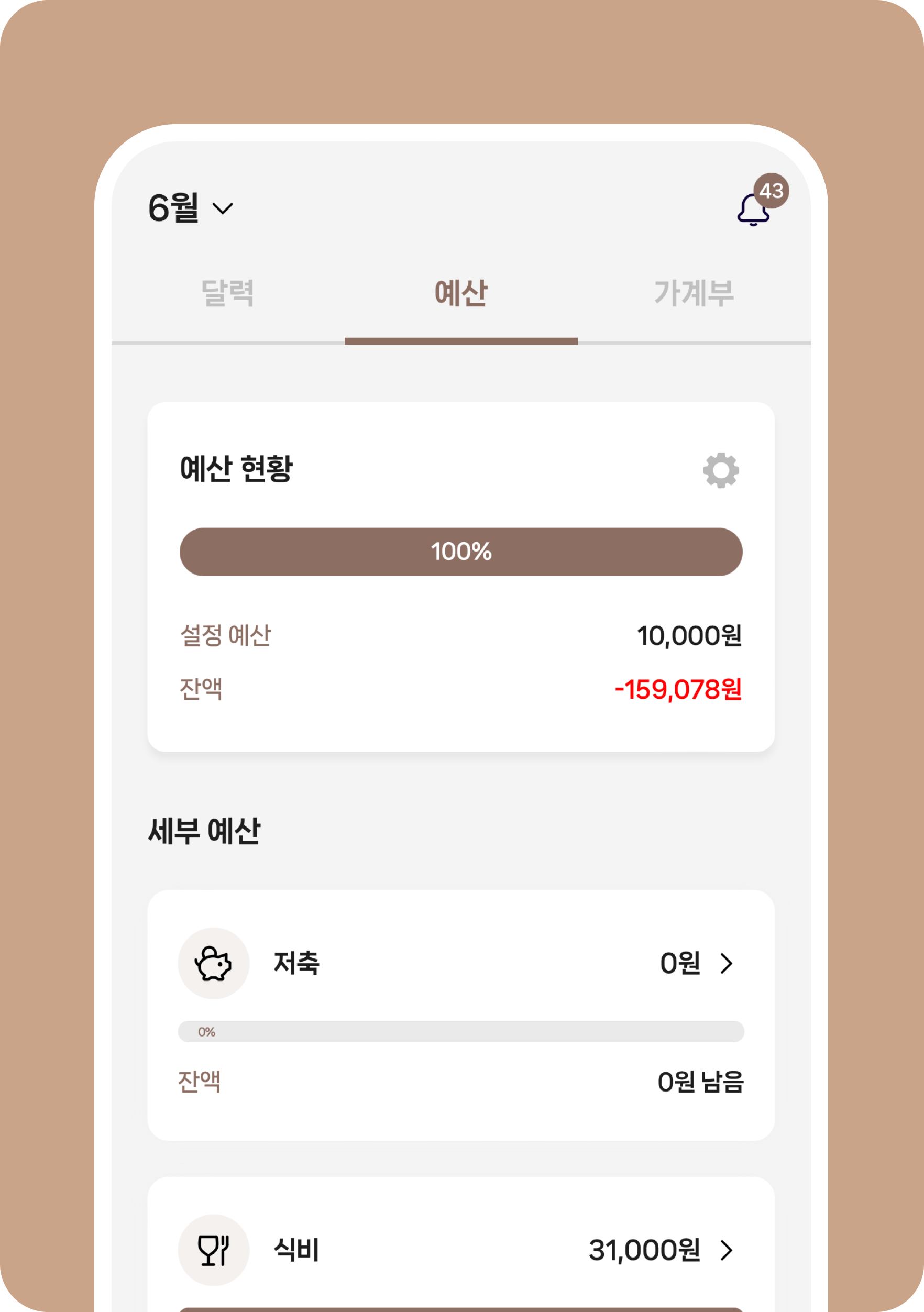 가계부 예산